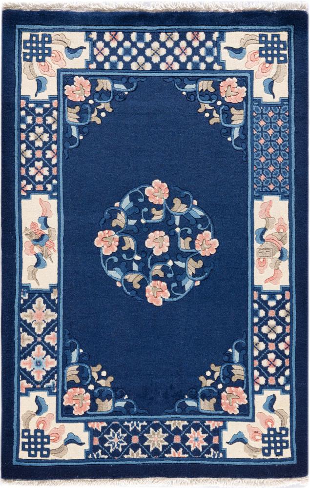 Kinesisk tæppe Kina Peking 91x61 91x61, Persisk tæppe Knyttet i hånden