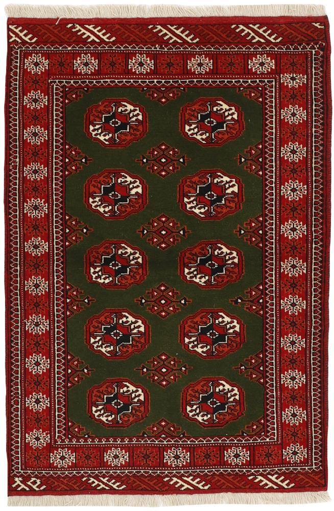 Tapis persan Turkaman 145x99 145x99, Tapis persan Noué à la main