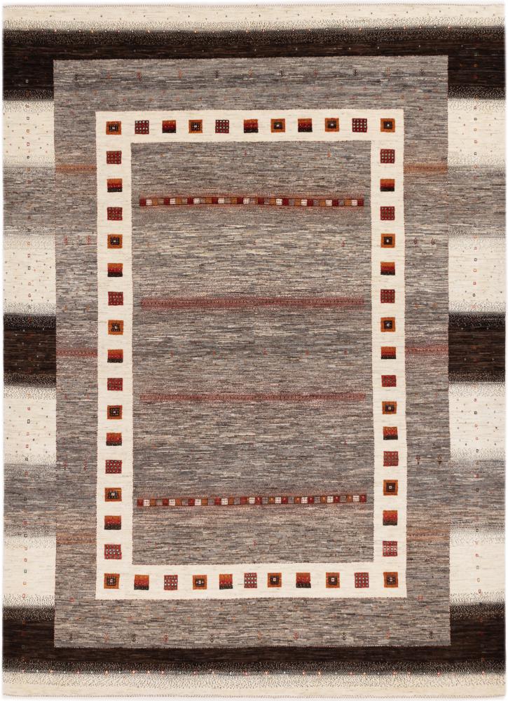 Persian Rug Persian Gabbeh Loribaft Atash 11'1"x7'10" 11'1"x7'10", Persian Rug Knotted by hand