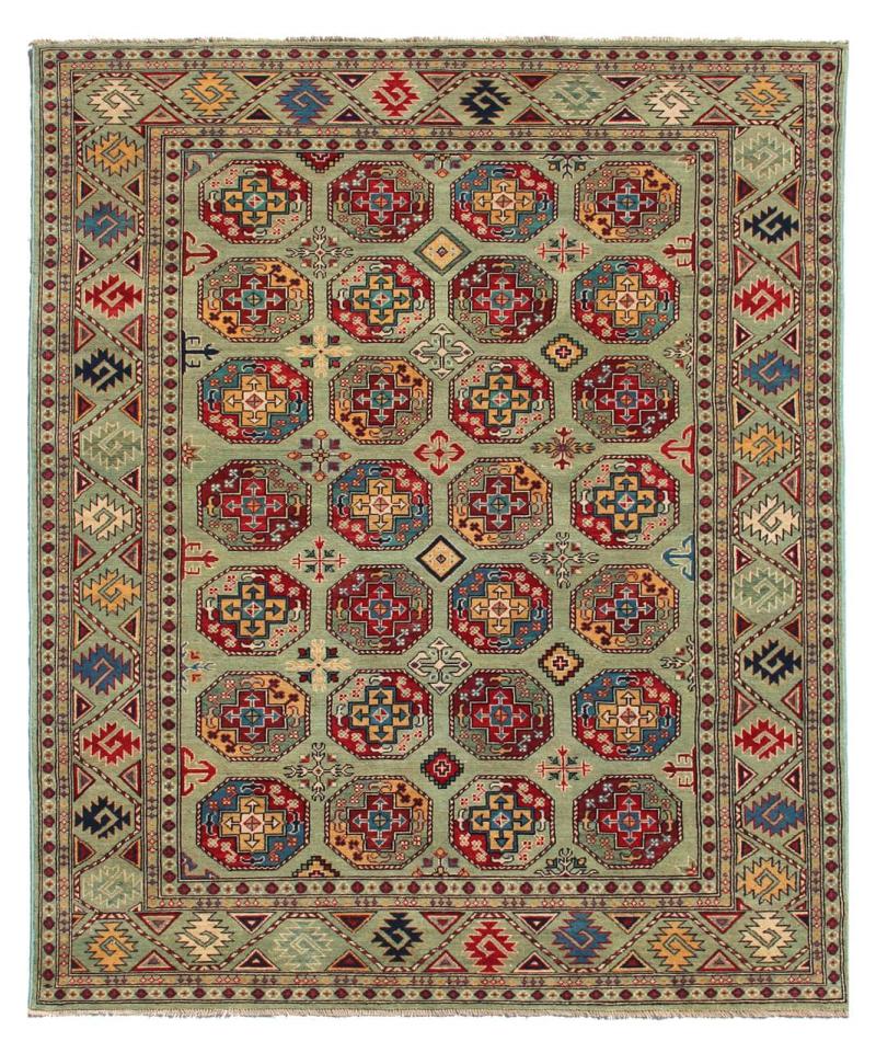 Afghansk tæppe Kazak 293x198 293x198, Persisk tæppe Knyttet i hånden