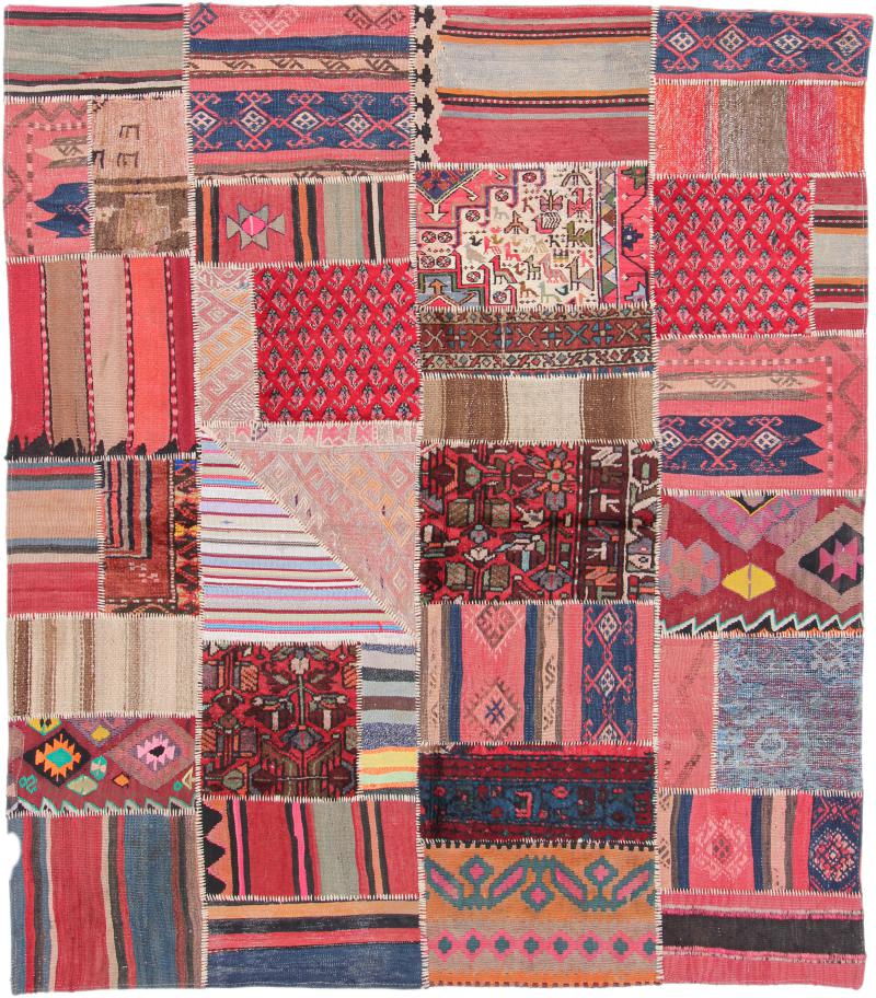 Tapete persa Kilim Patchwork 207x181 207x181, Tapete persa Tecido à mão