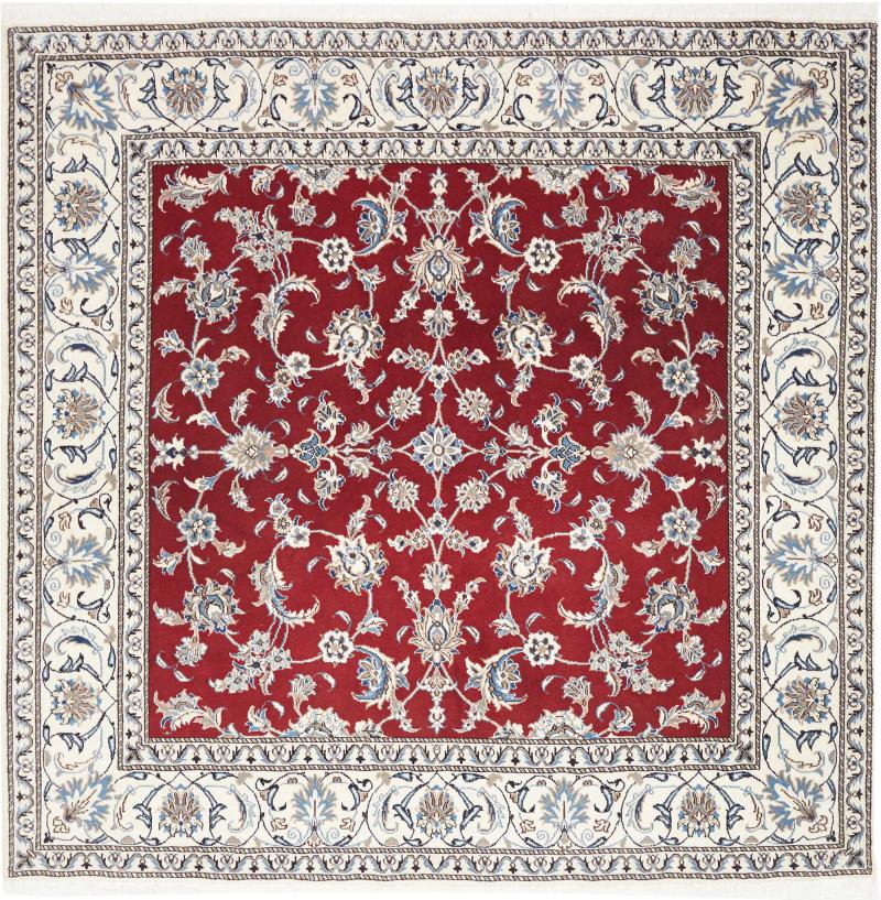 Persialainen matto Nain 207x204 207x204, Persialainen matto Solmittu käsin