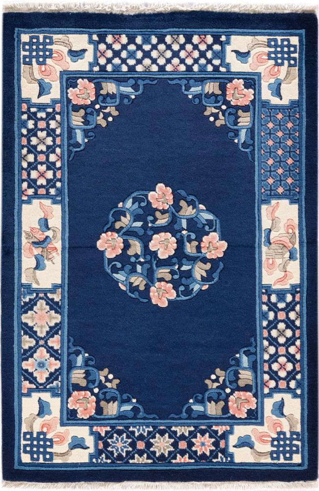 Kinesisk tæppe Kina Peking 91x61 91x61, Persisk tæppe Knyttet i hånden