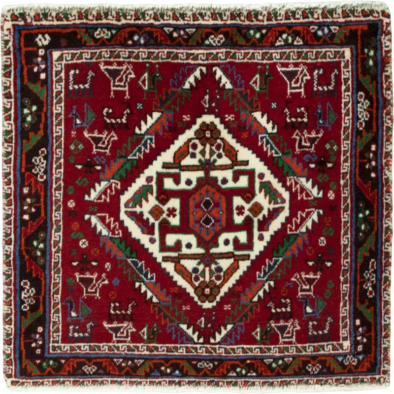 Persian Rug Shiraz 59x63 59x63, Persian Rug Knotted by hand