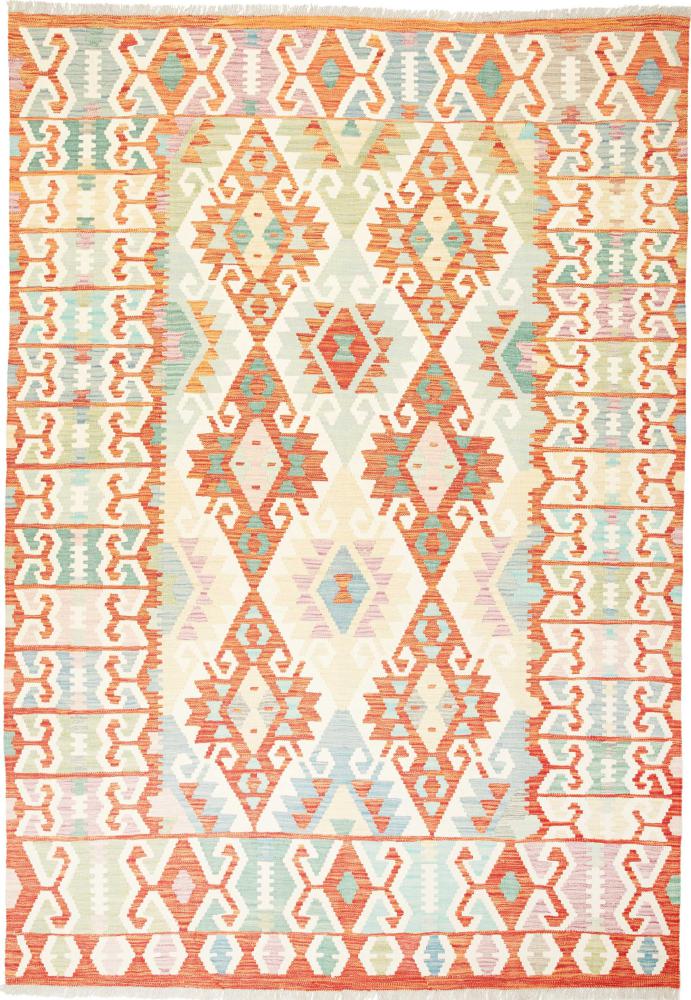 Afghanischer Teppich Kelim  Afghan 250x176 250x176, Perserteppich Handgewebt
