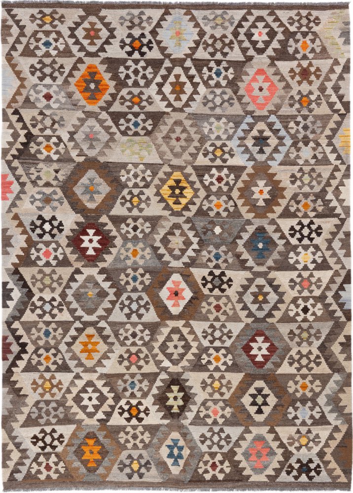 Covor afgan Chilim Afghan 255x181 255x181, Covor persan Țesut manual