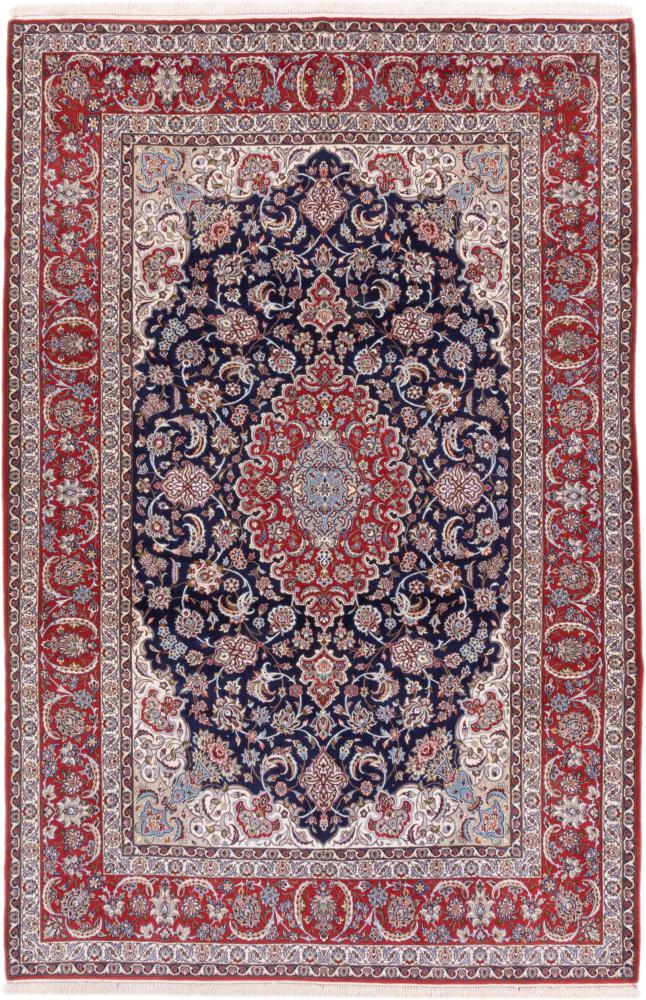 Tapete persa Isfahan Fio de Seda 308x203 308x203, Tapete persa Atado à mão