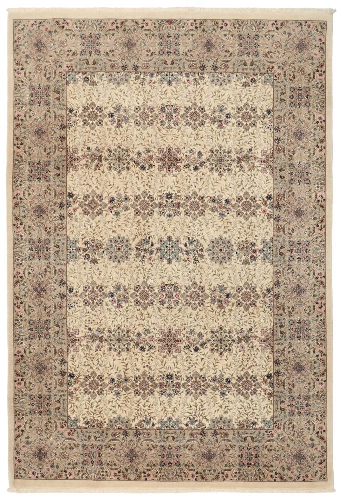 Tappeto persiano Isfahan Ordito in Seta 311x218 311x218, Tappeto persiano Annodato a mano