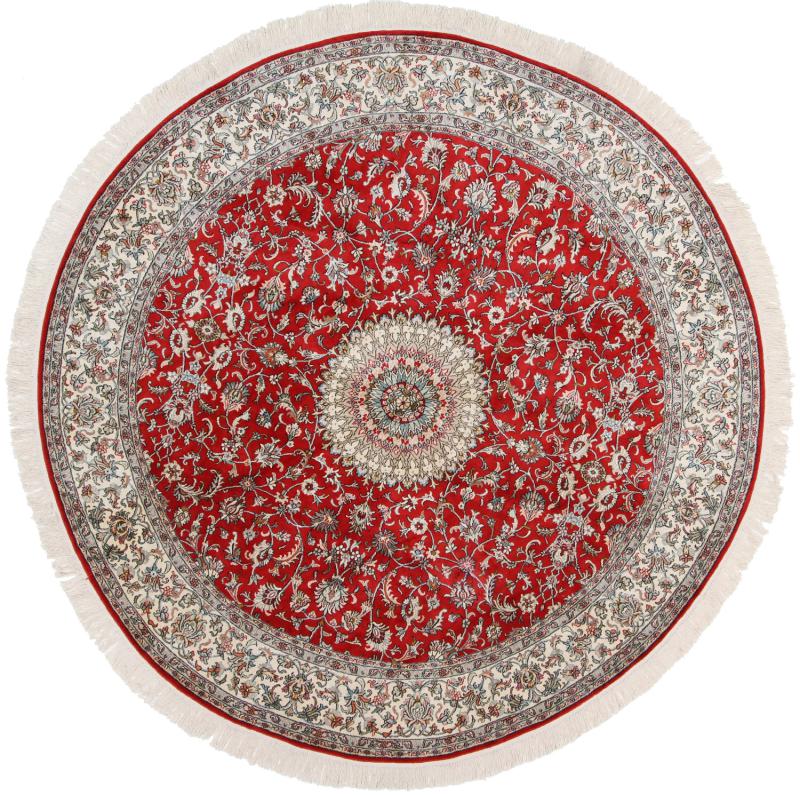 Tapis indien Cachemire Soie 217x217 217x217, Tapis persan Noué à la main