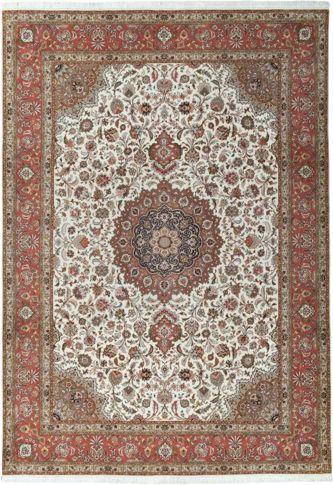 Tapis persan Tabriz 50Raj 353x249 353x249, Tapis persan Noué à la main
