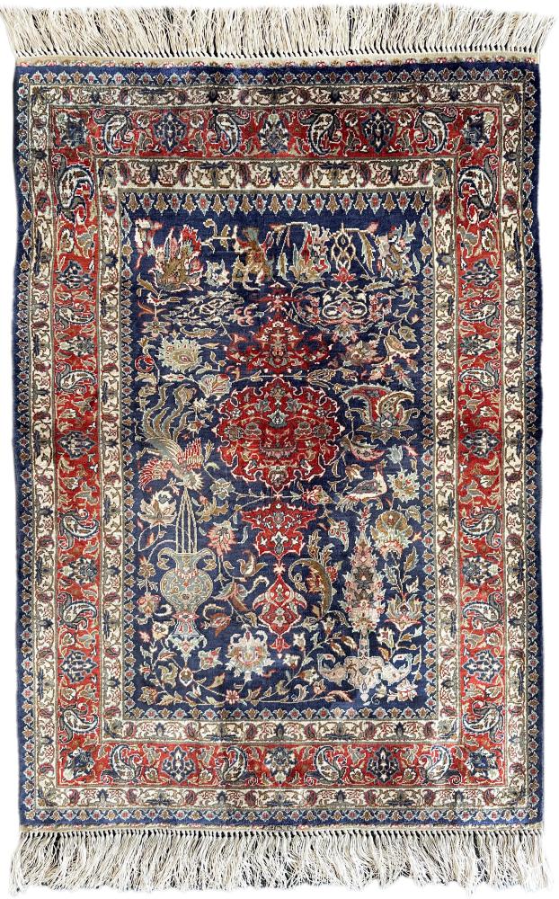 Kiinalainen matto Hereke Silkki 93x62 93x62, Persialainen matto Solmittu käsin