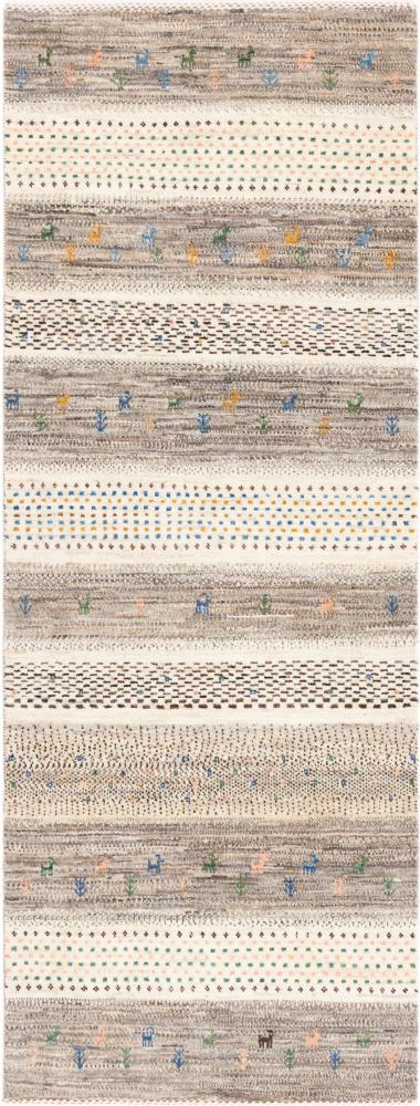 Tapis persan Persan Gabbeh Loribaft Natura 209x78 209x78, Tapis persan Noué à la main
