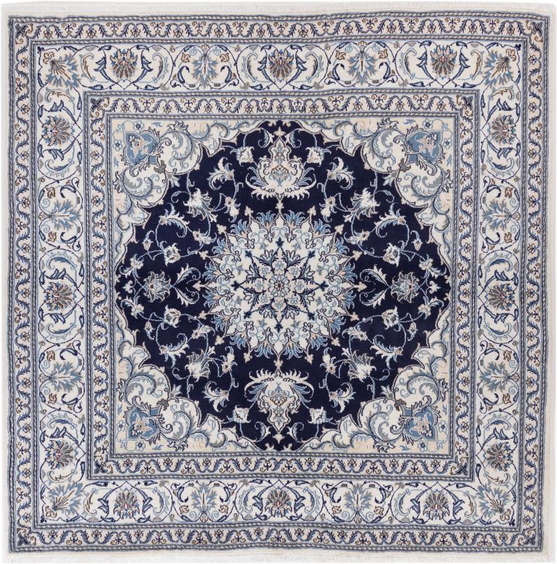 Persian Rug Nain 195x195 195x195, Persian Rug Knotted by hand