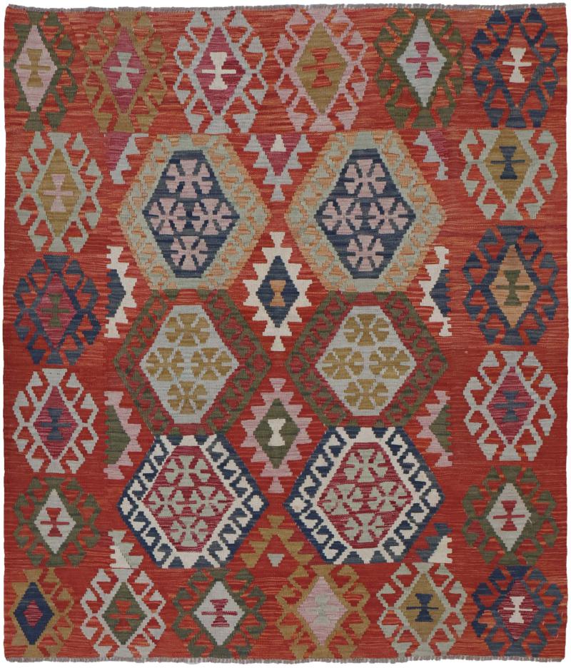 Tappeto afghano Kilim Afghan 192x165 192x165, Tappeto persiano Tessuto a mano