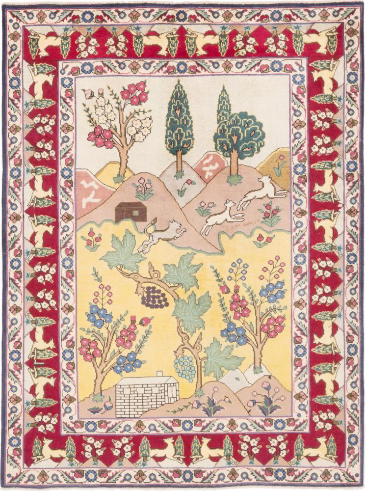 Persian Rug Tabriz 196x143 196x143, Persian Rug Knotted by hand