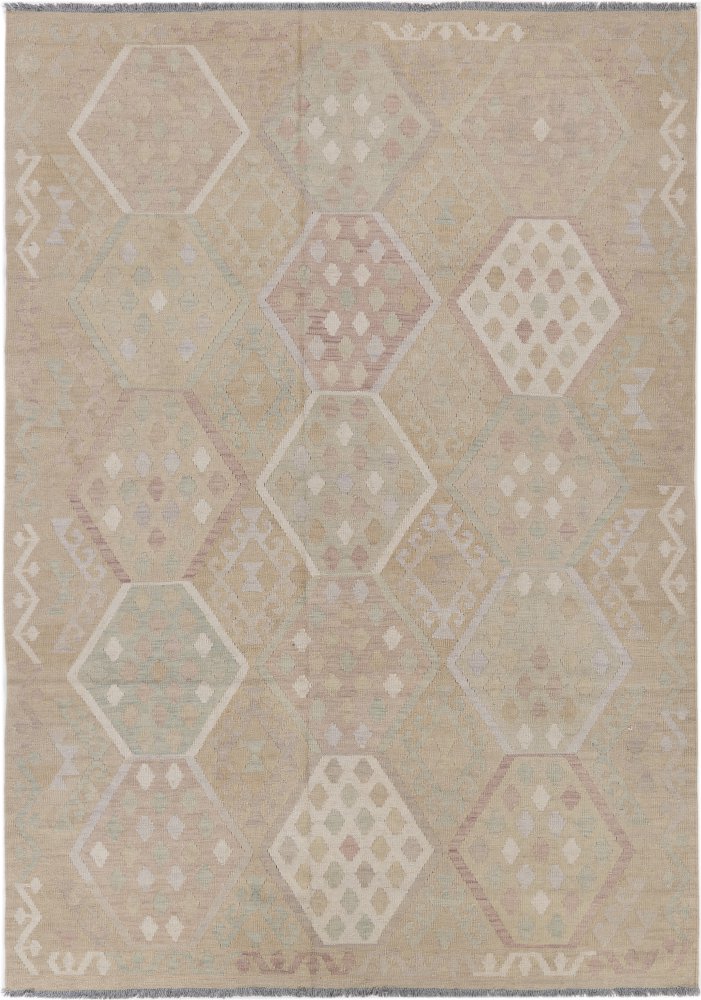 Tapis afghan Kilim Afghan 239x170 239x170, Tapis persan Tissé à la main