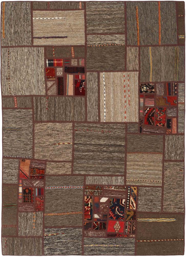 Tapete persa Kilim Patchwork 201x141 201x141, Tapete persa Tecido à mão