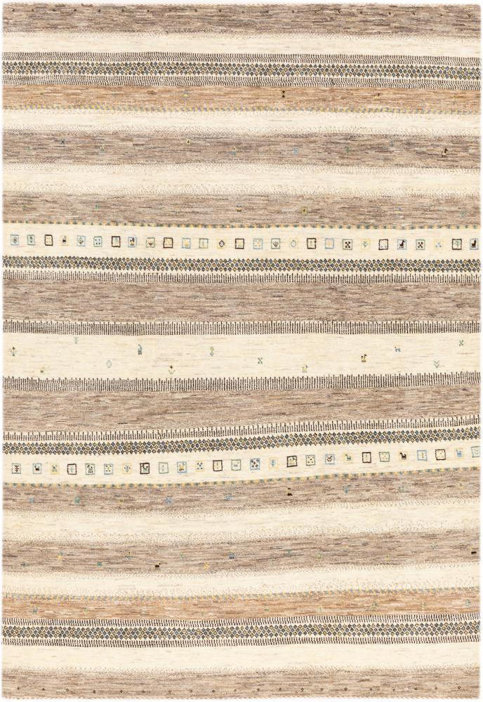 Tapis persan Persan Gabbeh Loribaft Tabiilbaft 287x199 287x199, Tapis persan Noué à la main