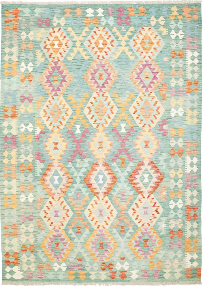 Dywan afgański Kilim  Afghan 246x179 246x179, Dywan perski Ręcznie tkane