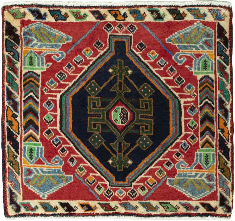 Persian Rug Shiraz 58x65 58x65, Persian Rug Knotted by hand