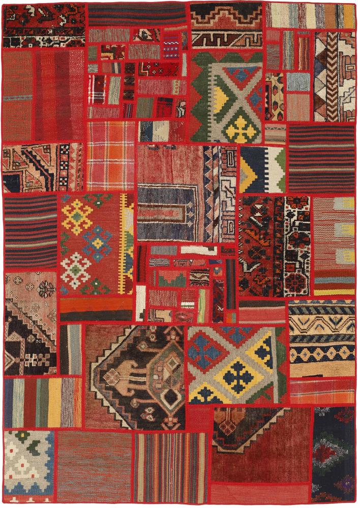 Tapete persa Kilim Patchwork 199x141 199x141, Tapete persa Tecido à mão