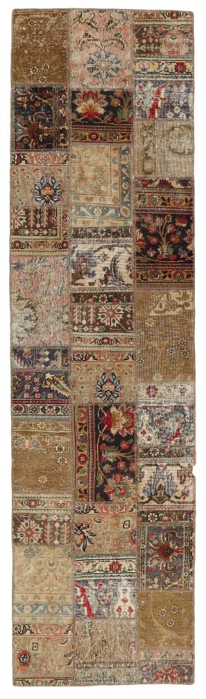 Persian Rug Patchwork 313x83 313x83, Persian Rug Knotted by hand