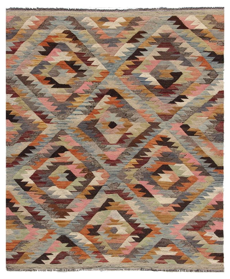 Afghan rug Kilim Afghan Heritage 6'5"x4'11" 6'5"x4'11", Persian Rug Woven by hand