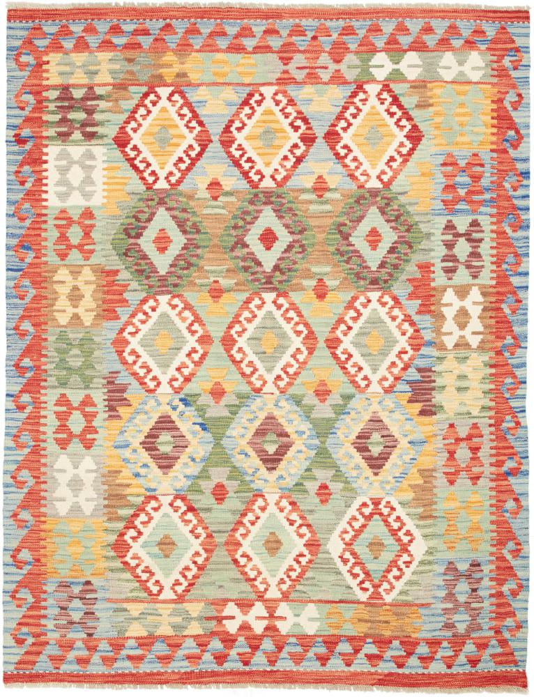 Tapis afghan Kilim Afghan 197x155 197x155, Tapis persan Tissé à la main
