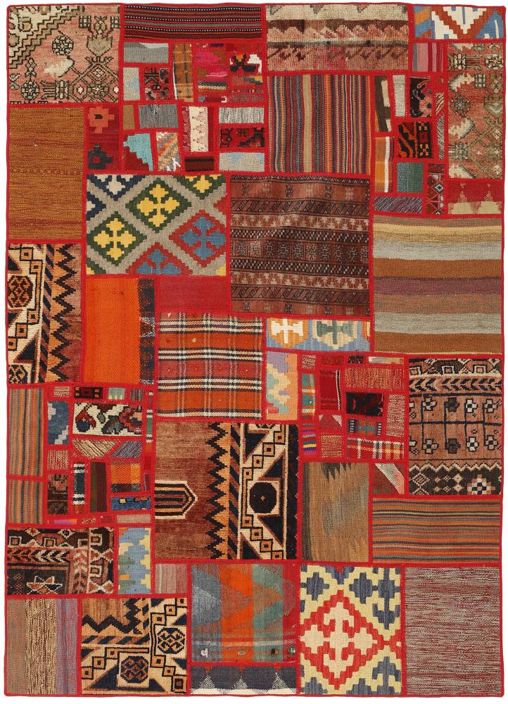 Perzsa szőnyeg Kilim Patchwork 201x141 201x141, Perzsa szőnyeg szőttesek