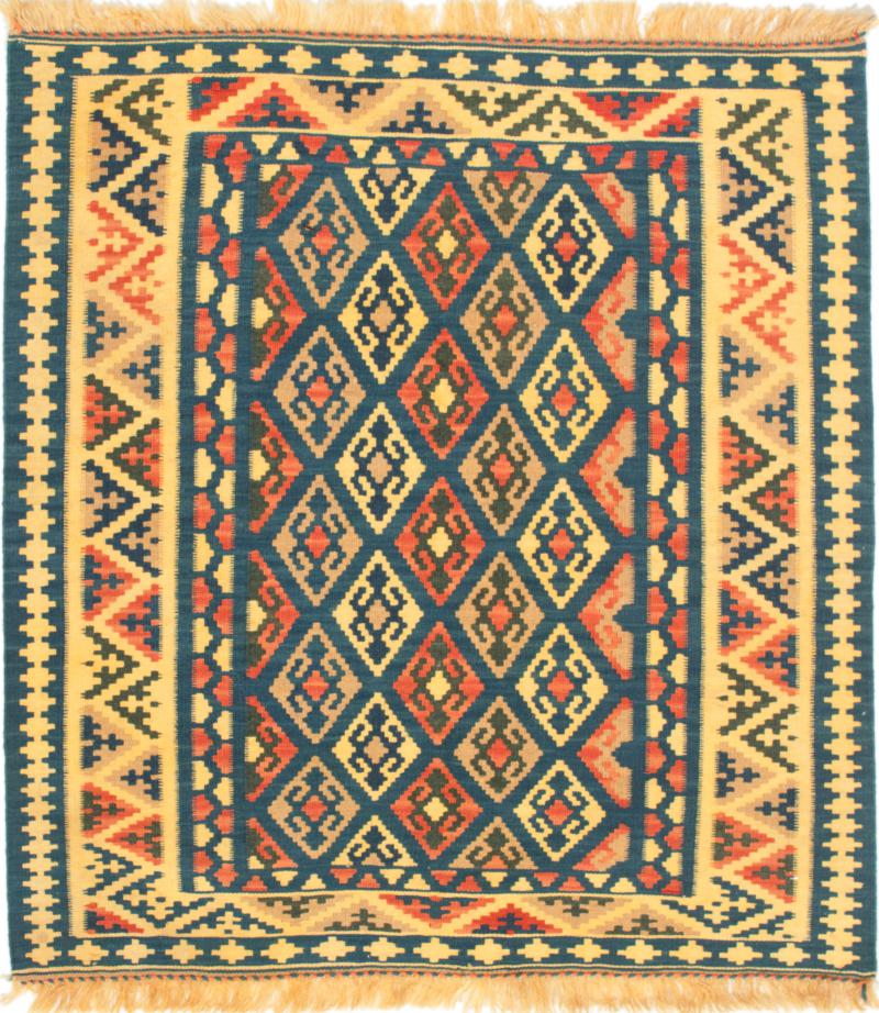 Tapete persa Kilim Fars 108x101 108x101, Tapete persa Tecido à mão