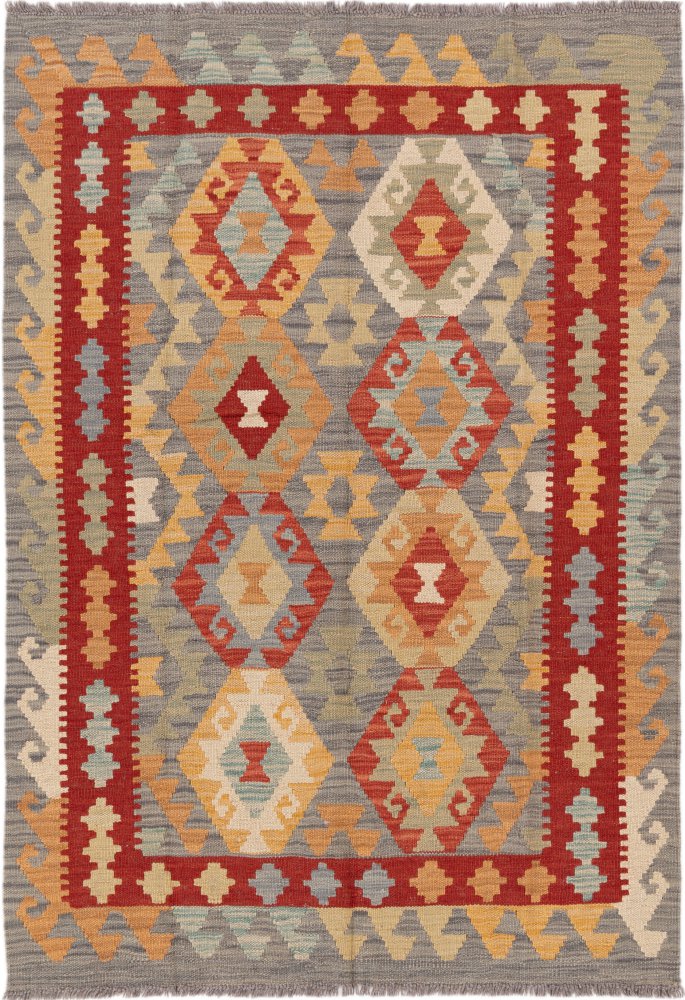 Afgański dywan Kilim Afghan 147x102 147x102, Dywan perski Ręcznie tkany