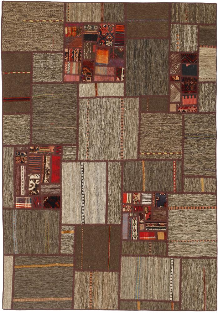 Tapete persa Kilim Patchwork 201x139 201x139, Tapete persa Tecido à mão