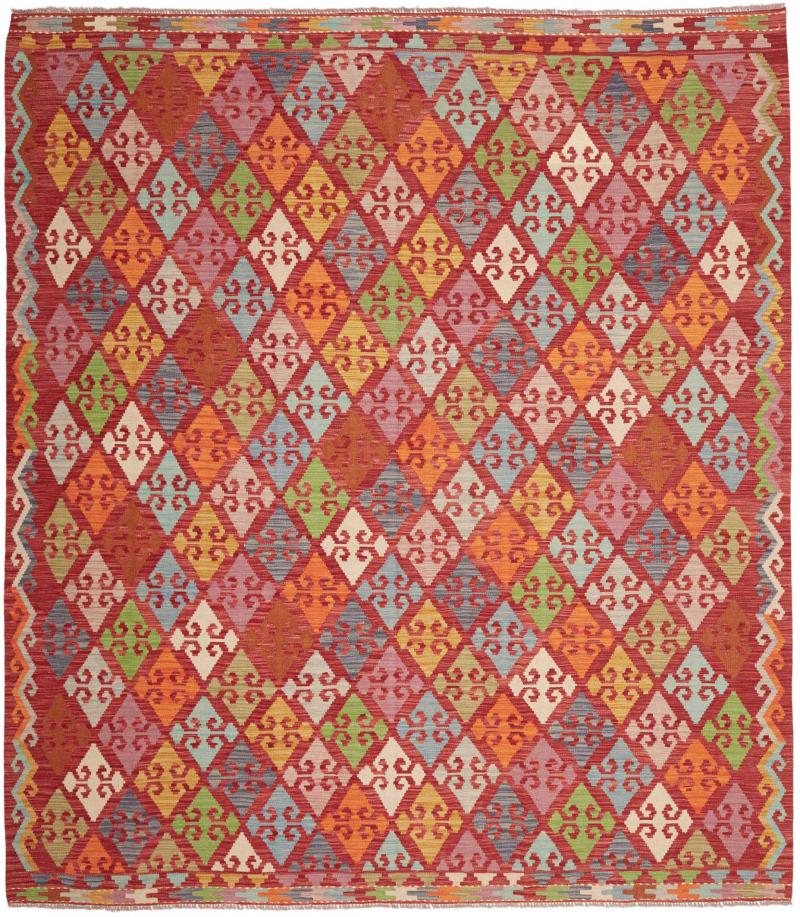Afghansk matta Kelim Afghan 291x257 291x257, Persisk matta Handvävd