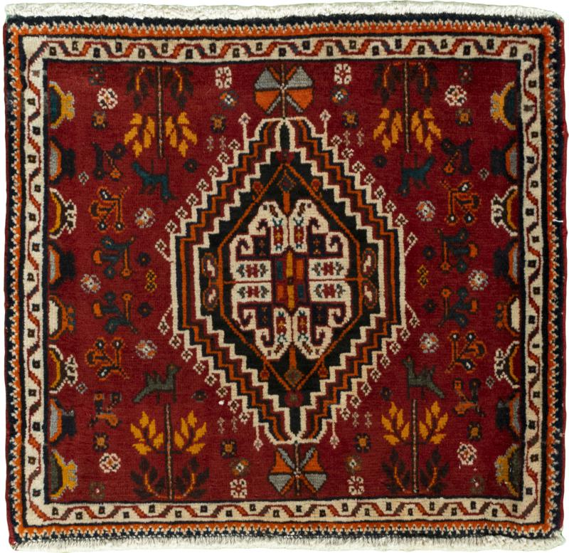 Persian Rug Shiraz 59x62 59x62, Persian Rug Knotted by hand