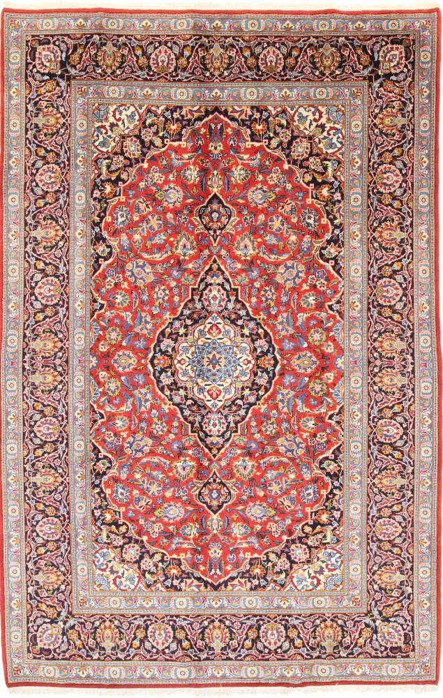 Tapis persan Kashan 333x218 333x218, Tapis persan Noué à la main