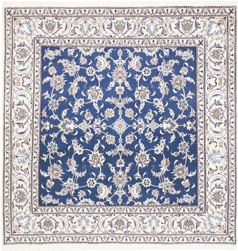 Alfombra persa Nain 203x197 203x197, Alfombra persa Anudado a mano