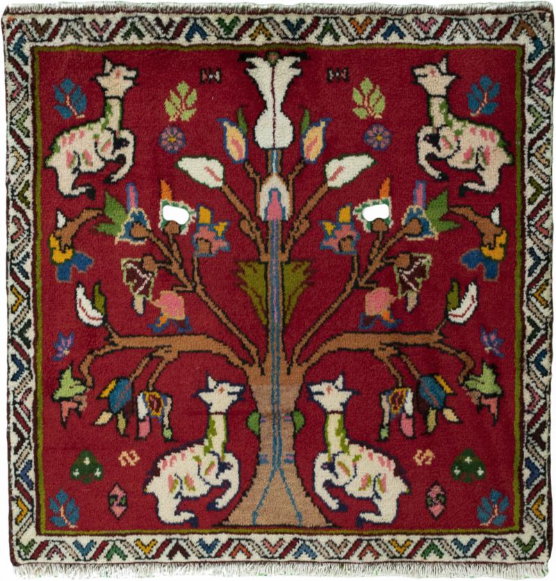 Persian Rug Shiraz 59x62 59x62, Persian Rug Knotted by hand