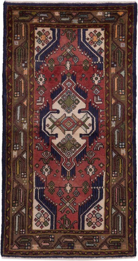 Perzisch tapijt Hamadan 146x74 146x74, Perzisch tapijt Handgeknoopte