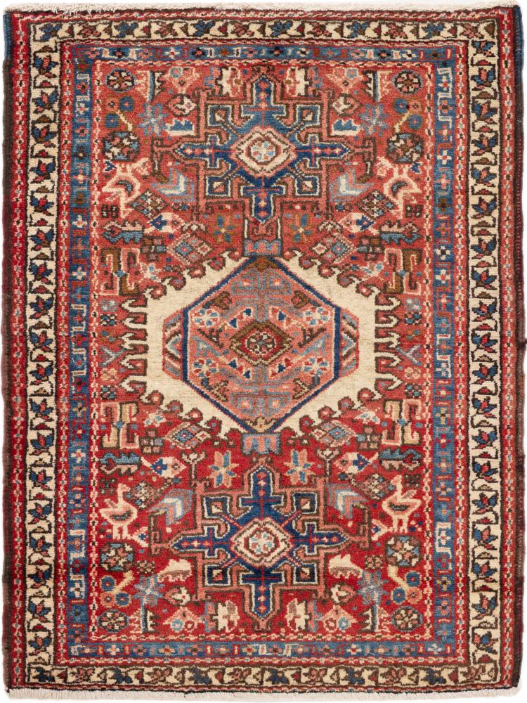 Persian Rug Heriz Old 97x70 97x70, Persian Rug Knotted by hand