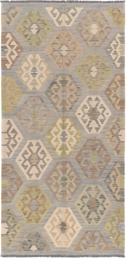 Afghanischer Teppich Kelim Afghan 205x100 205x100, Perserteppich Handgewebt