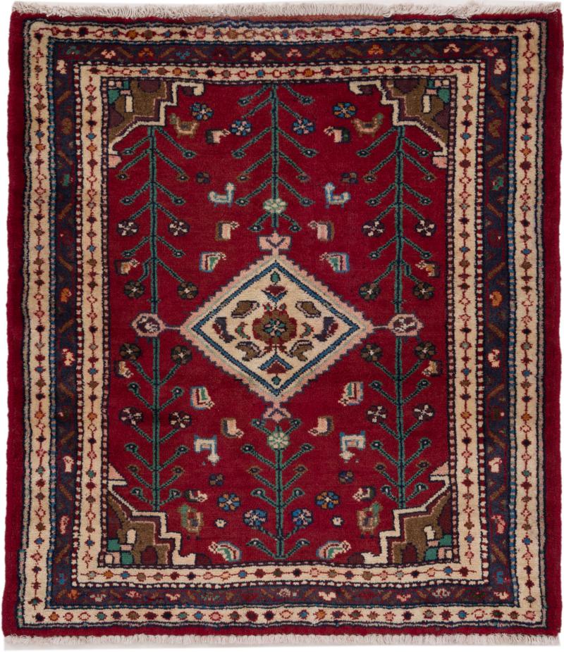 Perzisch tapijt Hamadan 99x89 99x89, Perzisch tapijt Handgeknoopte