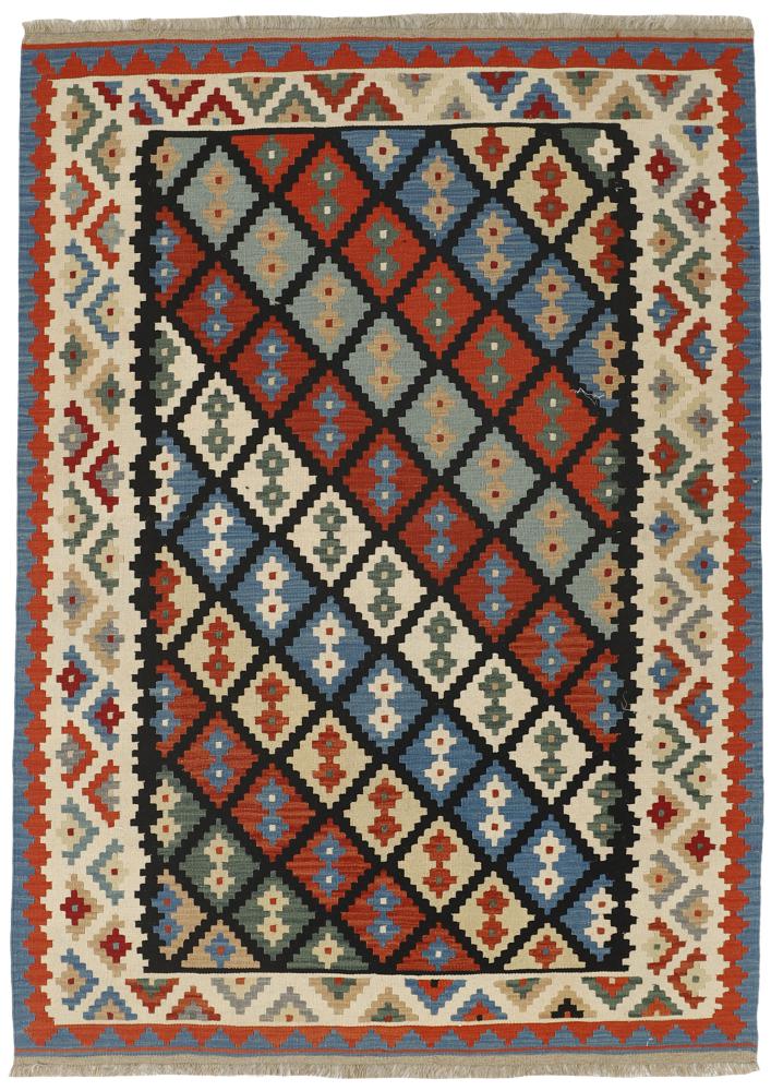 Tapete persa Kilim Fars 241x174 241x174, Tapete persa Tecido à mão