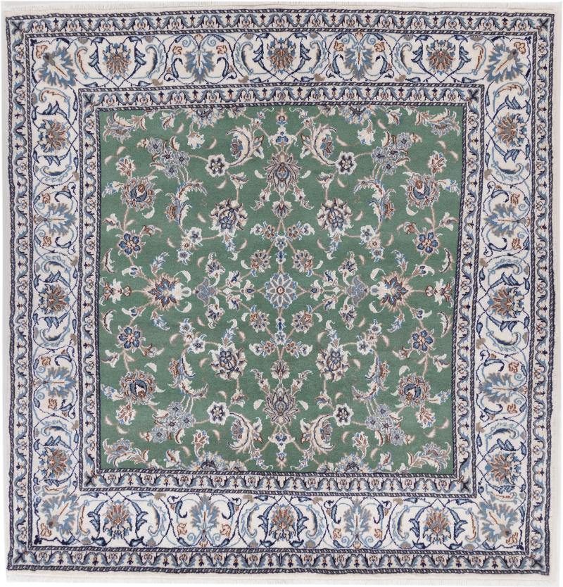 Persian Rug Nain 202x190 202x190, Persian Rug Knotted by hand
