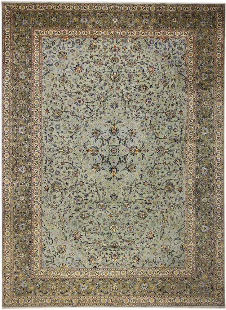 Tapis persan Kashan 411x301 411x301, Tapis persan Noué à la main