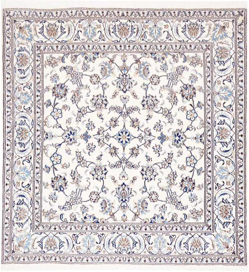 Alfombra persa Nain 209x199 209x199, Alfombra persa Anudado a mano