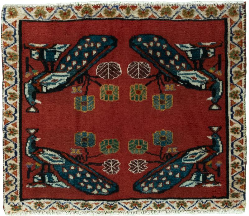 Tapis persan Shiraz 55x63 55x63, Tapis persan Noué à la main