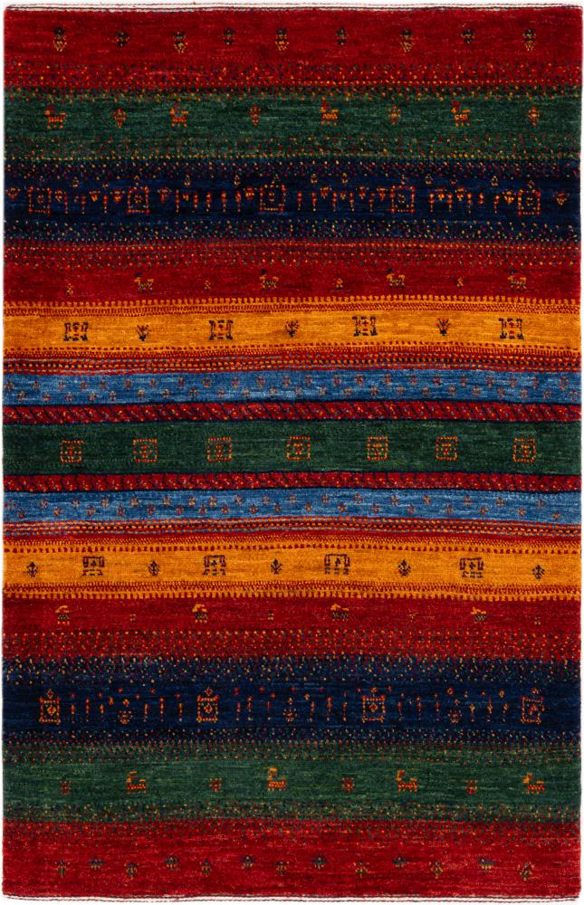 Persian rug Perser Gabbeh Loribaft Essence 4'5"x2'10" 4'5"x2'10", Persian rug Hand-knotted