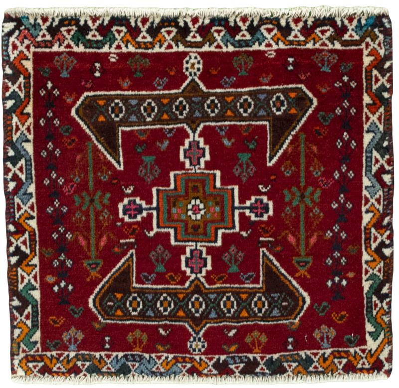 Perzisch tapijt Shiraz 51x55 51x55, Perzisch tapijt Handgeknoopte