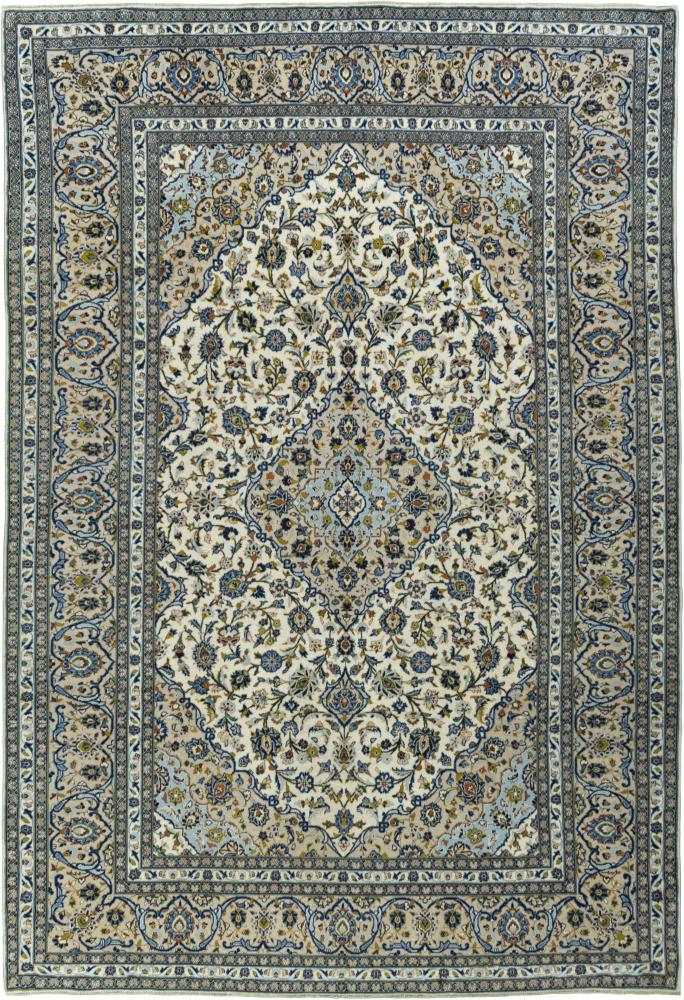 Alfombra persa Keshan 359x247 359x247, Alfombra persa Anudado a mano