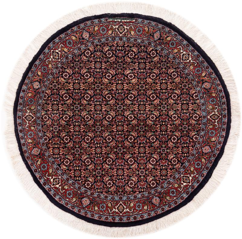 Tapis persan Bidjar 99x101 99x101, Tapis persan Noué à la main